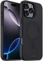 Dėklas Accezz tvirtas matinis galinis dangtelis su MagSafe, skirtas iPhone 16 Pro Max – juodas