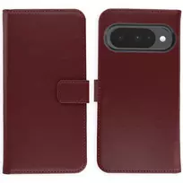 Selencia natūralios odos atverčiamas dėklas, skirtas Google Pixel 10 / 10 Pro – Bordo