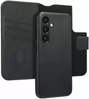Accezz 2-in-1 atverčiamas odinis dėklas su MagSafe, skirtas Samsung Galaxy S24 – Onyx Juodas