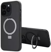 Dėklas Accezz žiedinis stovas su nugarėlės dėklu ir MagSafe, skirtas iPhone 14 Pro Max – Juodas