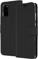 Accezz piniginės tipo TPU atverčiamas dėklas, skirtas Samsung Galaxy S20 Plus – juodas