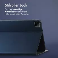 Accezz Classic atverčiamas dėklas, skirtas iPad Pro 12.9 (2020/2021/2022) – tamsiai mėlynas