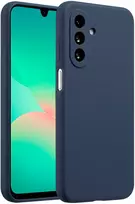 Accezz skysto silikono dėklas, skirtas Samsung Galaxy A26 – tamsiai mėlynas