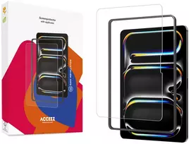 Accezz grūdinto stiklo ekrano apsauga su aplikatoriumi, skirta iPad Air 13 colių (2026) M4 / (2025) M3 / (2024) M2