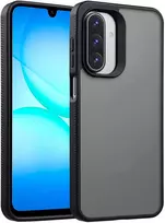 Dėklas Accezz tvirtas matinis galinis dangtelis, skirtas Samsung Galaxy A18 (4G) / A17 (4G/5G) – juodas
