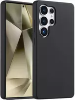 Accezz skysto silikono dėklas, skirtas Samsung Galaxy S25 Ultra – Juodas