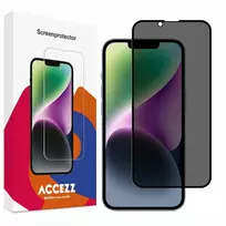 Accezz privatumą saugantis grūdinto stiklo ekrano apsaugos stiklas, skirtas iPhone 17e / 16e / 14 / 13 / 13 Pro