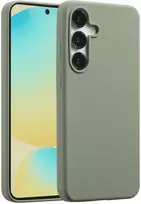 Accezz skysto silikono dėklas su MagSafe, skirtas Samsung Galaxy S25 FE – vario žalumo
