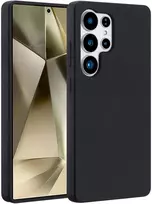 Accezz skysto silikono dėklas su MagSafe, skirtas Samsung Galaxy S25 Ultra – Juodas