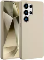 Accezz skysto silikono dėklas su MagSafe, skirtas Samsung Galaxy S25 Ultra – Stone