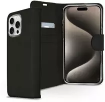 Accezz piniginės tipo TPU atverčiamas dėklas, skirtas iPhone 16 Pro Max – juodas