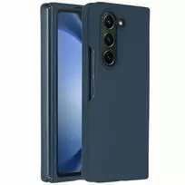 Accezz skysto silikono dėklas, skirtas Samsung Galaxy Z Fold 5 – tamsiai mėlynas
