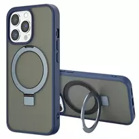 Dėklas Accezz žiedinis stovas su nugarėlės dėklu ir MagSafe, skirtas iPhone 13 Pro Max – Mėlynas