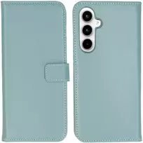 Selencia natūralios odos atverčiamas dėklas, skirtas Samsung Galaxy A55 – Air Mėlyna