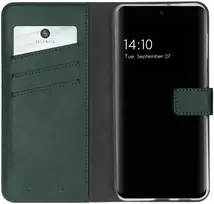 Selencia natūralios odos atverčiamas dėklas, skirtas Samsung Galaxy A32 (5G) – žalias