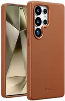 Accezz MagSafe odinis nugarėlės dėklas, skirtas Samsung Galaxy S25 Ultra – Sienna Brown