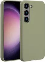 Accezz skysto silikono dėklas su MagSafe, skirtas Samsung Galaxy S23 – vario žalumo