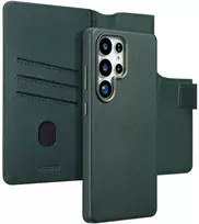 Accezz 2-in-1 odinis atverčiamas dėklas su MagSafe, skirtas Samsung Galaxy S25 Ultra – Cedar Žalias