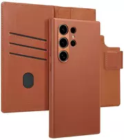 Accezz 2-in-1 odinis atverčiamas dėklas su MagSafe, skirtas Samsung Galaxy S24 Ultra – Sienna Brown