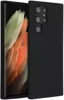 Accezz skysto silikono dėklas, skirtas Samsung Galaxy S22 Ultra – juodas