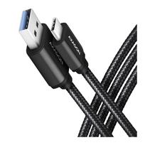 Axagon Data and charging USB 3.2 Gen1 cable lengh 1.5 m. 3A. Black braided.