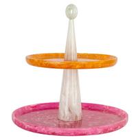 Richmond Interiors Torto padėklas Posy pink/orange