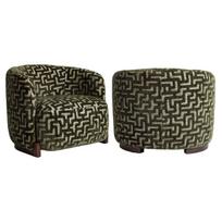 Richmond Interiors Fotelis Hannah moss labyrinth fire retardant