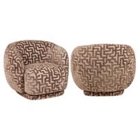 Richmond Interiors Fotelis Negreslo brown labyrinth su pasukimo funkcija