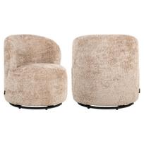 Richmond Interiors Fotelis Jackie sheep natural vaikiškas su pasukimo funkcija