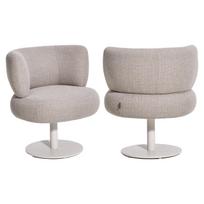 Richmond Interiors Lauko valgomojo kėdė MASON Greige Alpine (pasukama)