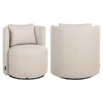 Richmond Interiors Lauko valgomojo kėdė MARLIN Beige (pasukama)