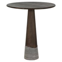Richmond Interiors Pusbario stalas HARPER Smoked Charcoal 81 cm (apvalus)