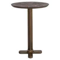 Richmond Interiors Baro stalas REVELIN Dark Brown 80 cm (apvalus)