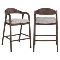 Richmond Interiors Pusbario kėdė MIHARA Mocca Fancy