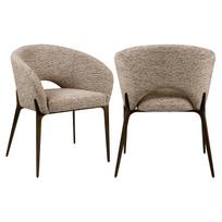 Richmond Interiors Valgomojo kėdė Kenzi mocca linear