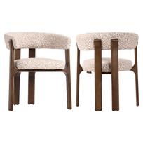 Richmond Interiors Valgomojo kėdė Contigo Natural Geo – moderni kėdė su porankiais