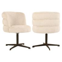 Richmond Interiors Valgomojo kėdė Alexander Jones cream fusion pasukama (Chadwick)