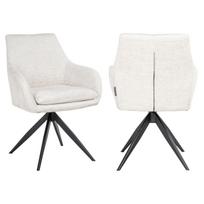 Richmond Interiors Valgomojo kėdė Lisonne cream fusion pasukama