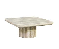 Richmond Interiors Kavos staliukas Denizly grey faux travertine