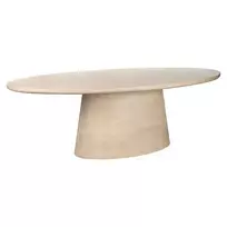 Richmond Interiors Valgomojo stalas Fictus Travertine faux (Beige)