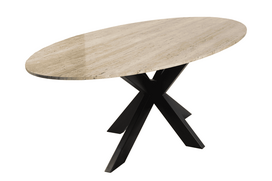Richmond Interiors Valgomojo stalas Avalon oval 230 (Bronze)