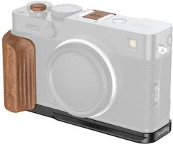 Szybkozłączka SmallRig L-Shaped Mount Plate with Wooden Handle for FUJIFILM X-E5 (Rosewood, Black) (5985) | 5985 | 6941590030258
