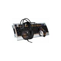 Marvo CM303 zestaw klawiatura przewodowa (USB) CZ/SK, srebrna + mysz i suchawki dla graczy, do gry, membranowa rodzaj podwietlon (CM303 CZ) | CM303 CZ | 6932391918852