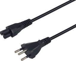 Kabel zasilający Equip T12 ->C5 gniazdo/wtyczka Black 1.80m PVC (112230) | 112230 | 4015867245200