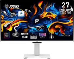 MSI Pro MAX 271UPXW12G - 26.5" 4K UHD 3840 x 2160 | OLED | 120 Hz | 0.03 ms | PRO MAX 271UPXW12G | 4711377421270