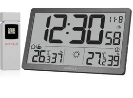 Stacja pogodowa Bresser KIENZLE Jumbo NEO LCD Weather Wall Clock grey (15409) | 15409 | 4007922101002