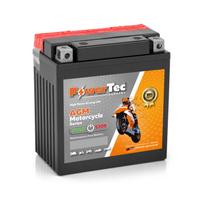 Akumuliatorius PowerTec YB9-B, AGM, motociklinis, 9 Ah, 12 V, 70 A, starterinis, švino rūgštinis