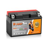 Akumuliatorius PowerTec YTX12A-BS, AGM, motociklinis, 10 Ah, 12 V, 145 A, starterinis, švino rūgštinis