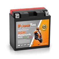 Akumuliatorius PowerTec YTX20CH-BS, AGM, motociklinis, 18 Ah, 12 V, 170 A, starterinis, švino rūgštinis