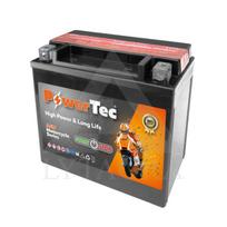Akumuliatorius PowerTec YTX14-BS, motociklinis, 12 Ah, 12 V, starterinis